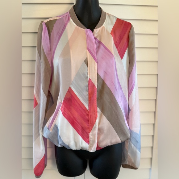 Mexx Metropolitan Pasrel Multicolored Lightweight Bomber Jacket - Picture 3 of 7